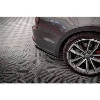 Maxton - Street Pro Lame Du Pare Chocs Arriere Audi S5 Sportback F5 Noir-Rouge