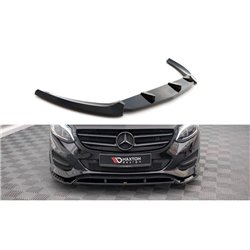 Maxton - Lame Du Pare-Chocs Avant Mercedes-Benz B W246 Facelift Noir Brillant