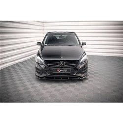 Maxton - Lame Du Pare-Chocs Avant Mercedes-Benz B W246 Facelift Noir Brillant