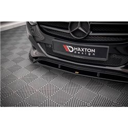 Maxton - Lame Du Pare-Chocs Avant Mercedes-Benz B W246 Facelift Noir Brillant