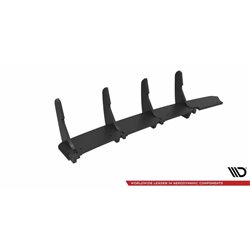 Maxton - Street Pro Central Diffuseur Arriere Ford Fiesta ST Mk6 Noir-Rouge