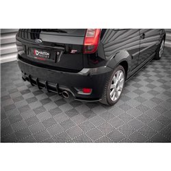 Maxton - Street Pro Lame Du Pare Chocs Arriere Ford Fiesta ST Mk6 Noir-Rouge