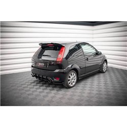 Maxton - Street Pro Lame Du Pare Chocs Arriere Ford Fiesta ST Mk6 Noir + Rabats Brillant 