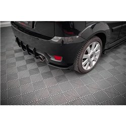 Maxton - Street Pro Lame Du Pare Chocs Arriere Ford Fiesta ST Mk6 Noir + Rabats Brillant 