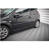 Maxton - Street Pro Rajouts Des Bas De Caisse Ford Fiesta ST Mk6 Noir + Rabats Brillant 