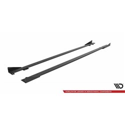 Maxton - Street Pro Rajouts Des Bas De Caisse Ford Fiesta ST Mk6 Noir + Rabats Brillant 
