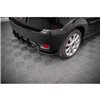 Maxton - Street Pro Lame Du Pare Chocs Arriere Ford Fiesta ST Mk6 Noir-Rouge + Rabats Brillant