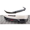Maxton - Arriere Splitter (avec une barre verticale) Nissan GTR R35 Facelift Noir Brillant