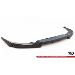 Maxton - Arriere Lame (avec une barre verticale) Nissan GTR R35 Facelift Noir Brillant