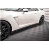 Maxton - Rajouts Des Bas De Caisse Nissan GTR R35 Facelift Noir Brillant