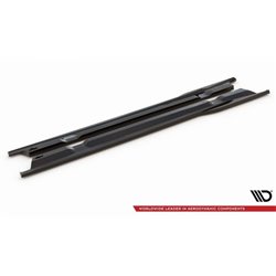 Maxton - Rajouts Des Bas De Caisse Nissan GTR R35 Facelift Noir Brillant