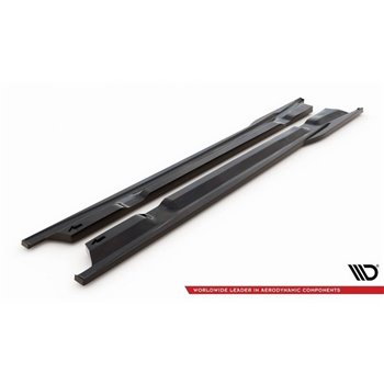Maxton - Rajouts Des Bas De Caisse Nissan GTR R35 Facelift Noir Brillant