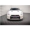Maxton - Lame Du Pare-Chocs Avant Nissan GTR R35 Facelift Noir Brillant