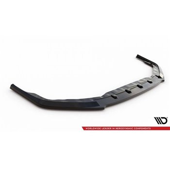 Maxton - Lame Du Pare-Chocs Avant Nissan GTR R35 Facelift Noir Brillant