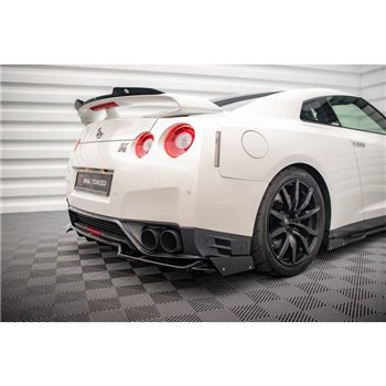 Maxton - Arriere Lame Nissan GTR R35 Facelift Noir Brillant