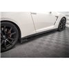 Maxton - Rajouts Des Bas De Caisse + Ailerons Nissan GTR R35 Facelift Noir Brillant
