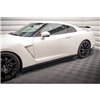 Maxton - Rajouts Des Bas De Caisse + Ailerons Nissan GTR R35 Facelift Noir Brillant