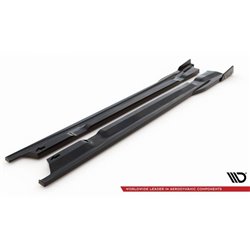 Maxton - Rajouts Des Bas De Caisse + Ailerons Nissan GTR R35 Facelift Noir Brillant