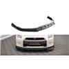 Maxton - Lame Du Pare-Chocs Avant + Ailerons Nissan GTR R35 Facelift Noir Brillant