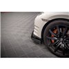 Maxton - Lame Du Pare-Chocs Avant + Ailerons Nissan GTR R35 Facelift Noir Brillant