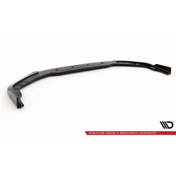 Maxton - Lame Du Pare-Chocs Avant + Ailerons Nissan GTR R35 Facelift Noir Brillant