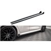Maxton - Rajouts Des Bas De Caisse V.1 + Ailerons Toyota Yaris Mk4 Noir Brillant