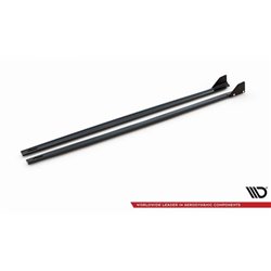 Maxton - Rajouts Des Bas De Caisse V.1 + Ailerons Toyota Yaris Mk4 Noir Brillant