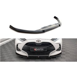 Maxton - Lame Du Pare-Chocs Avant V.3 Toyota Yaris Mk4 Noir Brillant