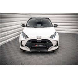 Maxton - Lame Du Pare-Chocs Avant V.3 Toyota Yaris Mk4 Noir Brillant