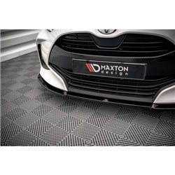 Maxton - Lame Du Pare-Chocs Avant V.3 Toyota Yaris Mk4 Noir Brillant