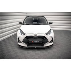 Maxton - Lame Du Pare-Chocs Avant V.2 Toyota Yaris Mk4 Noir Brillant