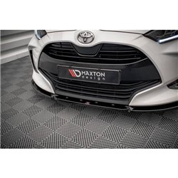 Maxton - Lame Du Pare-Chocs Avant V.2 Toyota Yaris Mk4 Noir Brillant