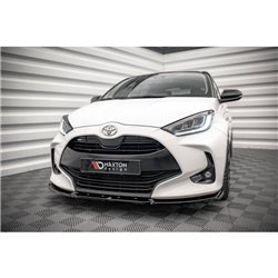 Maxton - Lame Du Pare-Chocs Avant V.2 Toyota Yaris Mk4 Noir Brillant