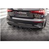Maxton - Arriere Lame (avec une barre verticale) Audi A3 S-Line Sedan 8Y Noir Brillant