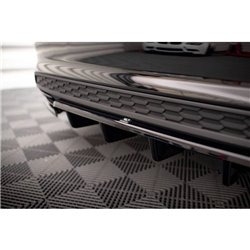 Maxton - Arriere Lame (avec une barre verticale) Audi A3 S-Line Sedan 8Y Noir Brillant
