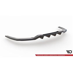 Maxton - Arriere Lame (avec une barre verticale) Audi A3 S-Line Sedan 8Y Noir Brillant
