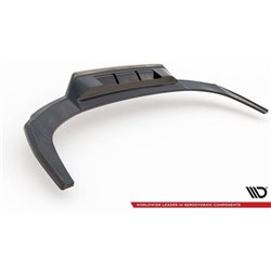 Maxton - Arriere Lame (avec une barre verticale) Audi A3 S-Line Sedan 8Y Noir Brillant