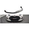 Maxton - Lame Du Pare-Chocs Avant V.1 + Ailerons Toyota Yaris Mk4 Noir Brillant