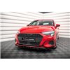 Maxton - Lame Du Pare-Chocs Avant V.1 Audi A3 8Y Noir Brillant