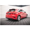 Maxton - Arriere Lame (avec une barre verticale) Audi A3 Sportback 8Y Noir Brillant
