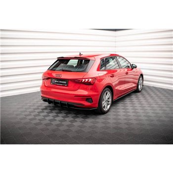 Maxton - Street Pro Central Diffuseur Arriere Audi A3 Sportback 8Y Noir