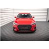 Maxton - Street Pro Lame Du Pare-Chocs Avant V.1 Audi A3 8Y Noir-Rouge + Rabats Brillant