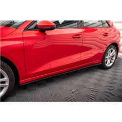 Maxton - Rajouts Des Bas De Caisse Audi A3 8Y Noir Brillant
