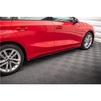 Maxton - Rajouts Des Bas De Caisse Audi A3 8Y Noir Brillant