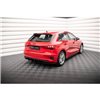 Maxton - Street Pro Central Diffuseur Arriere Audi A3 Sportback 8Y Rouge