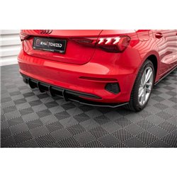 Maxton - Street Pro Central Diffuseur Arriere Audi A3 Sportback 8Y Rouge