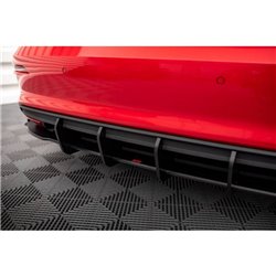 Maxton - Street Pro Central Diffuseur Arriere Audi A3 Sportback 8Y Noir-Rouge