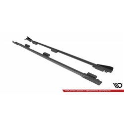 Maxton - Street Pro Rajouts Des Bas De Caisse Audi A3 8Y Noir + Rabats Brillant 