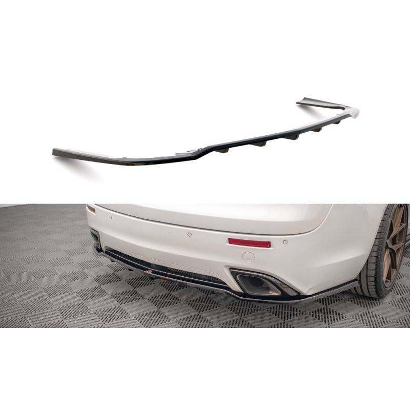 Maxton - Arriere Splitter (avec une barre verticale) Opel Insignia OPC Mk1 Noir Brillant
