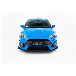 Maxton - Street Pro Lame Du Pare-Chocs Avant / Lame V.2 Ford Focus RS Mk3 Noir-Rouge